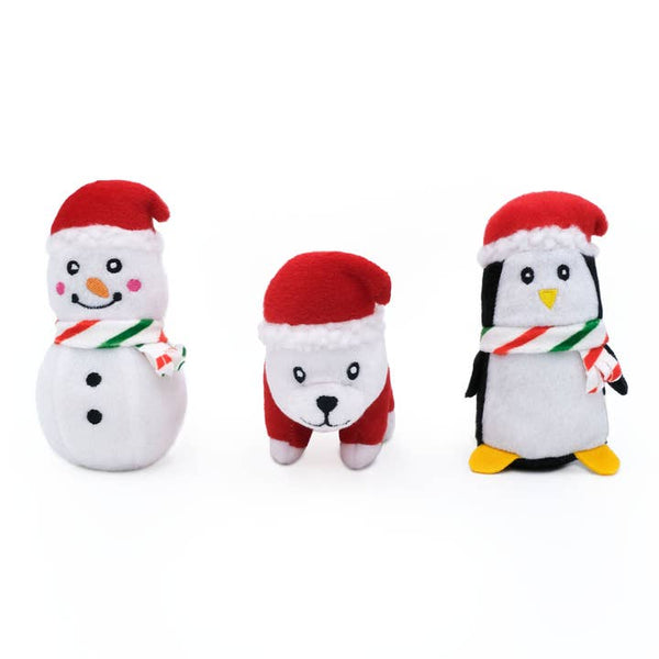 Holiday Miniz 3-Pack - Festive Animals · ZippyPaws â PrĂ©commande NoĂ«l