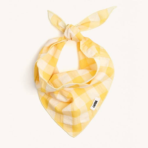 CrĂšme â bandana vichy jaune â S · CAFIDE â PrĂ©commande NoĂ«l