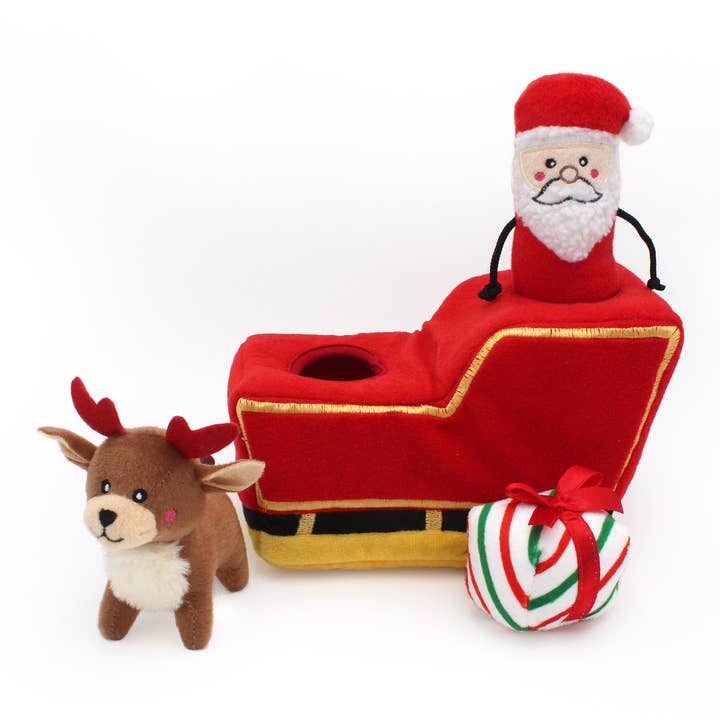 Holiday Burrowâą - Santa's Sleigh · ZippyPaws â PrĂ©commande NoĂ«l