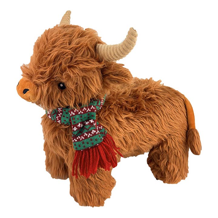 Vache Highland de NoĂ«l â 40 cm · Petlou â PrĂ©commande NoĂ«l