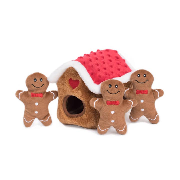 Holiday Zippy Burrow - Gingerbread House · ZippyPaws â PrĂ©commande NoĂ«l