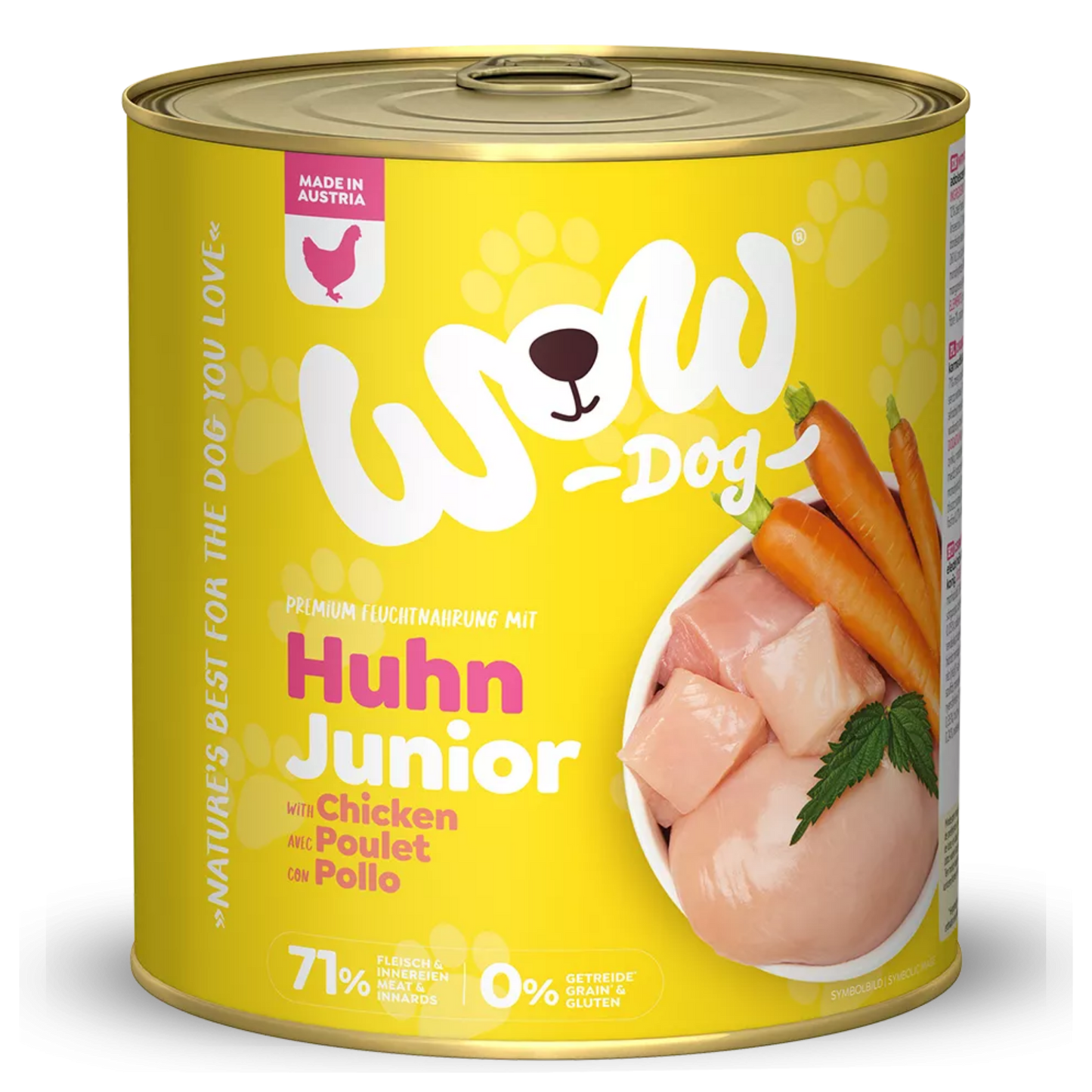 WOW single protein poulet Junior - 800G