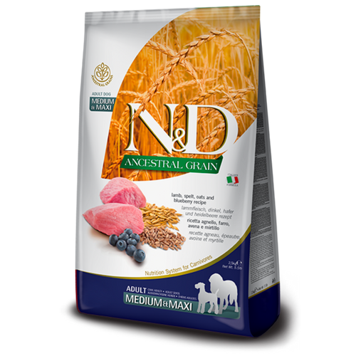 Farmina N&D Ancestral grain Agneau medium/maxi 12KG