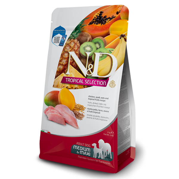 Farmina N&D Tropical poulet medium/maxi 10KG