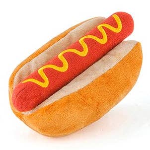 Hot Diggy Dog — hot-dog en peluche — M · P.L.A.Y. — Précommande Noël