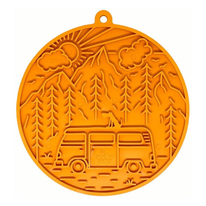 Camp eMat — tapis à lécher orange · SodaPup — Précommande Noël