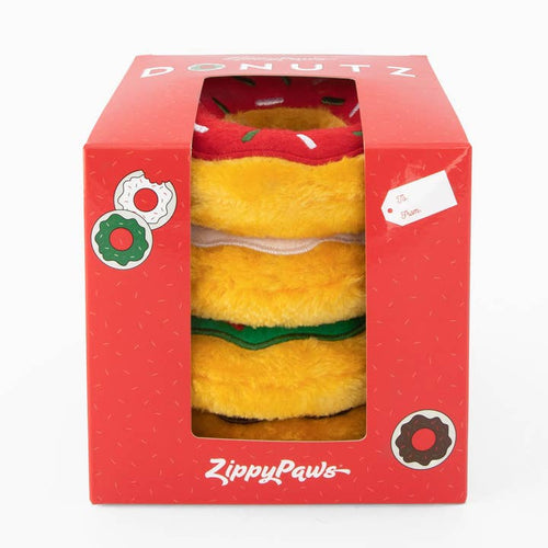 Holiday Donutz -Gift Box (4-pack) · ZippyPaws — Précommande Noël