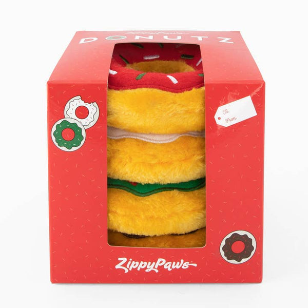Holiday Donutz -Gift Box (4-pack) · ZippyPaws — Précommande Noël