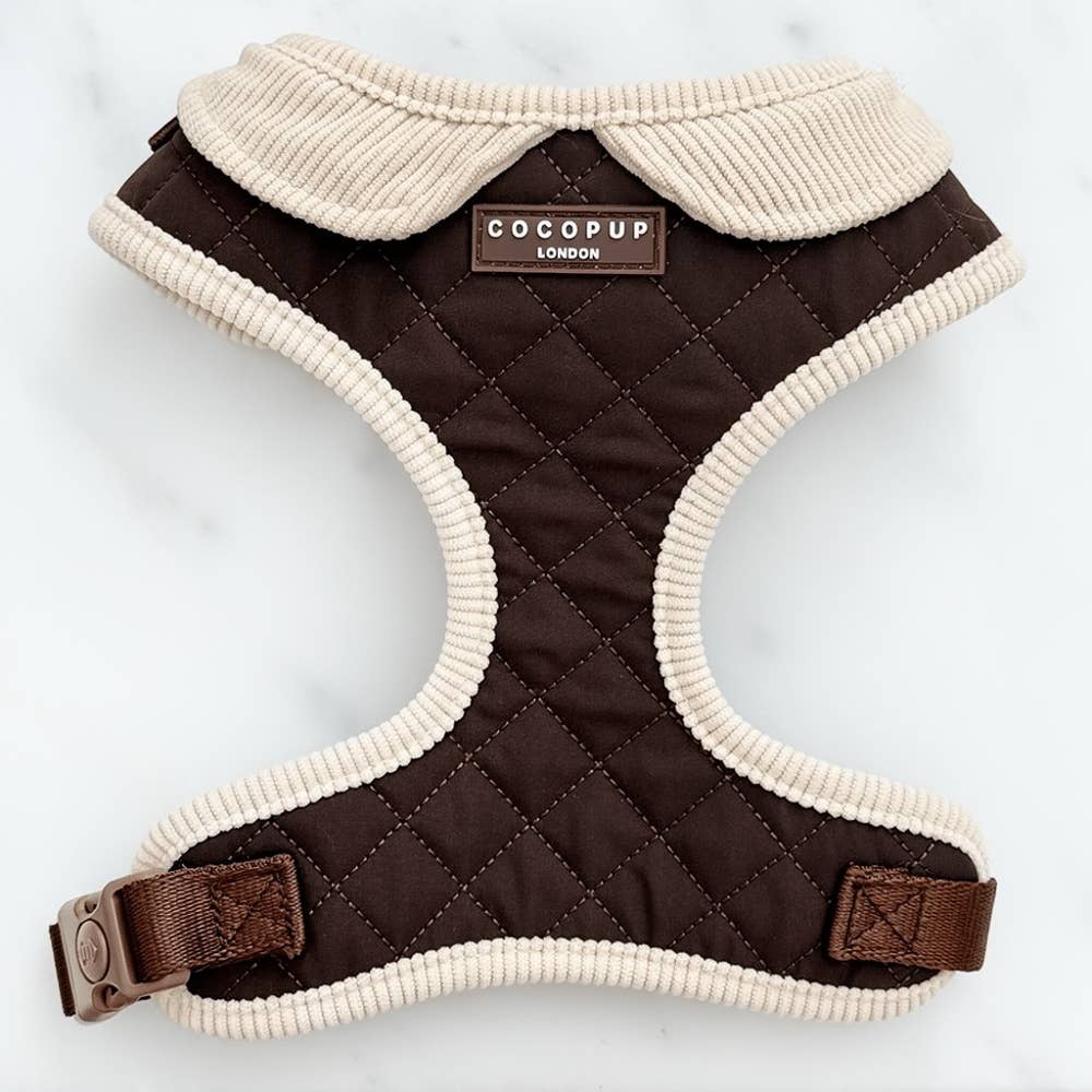 Harnais matelassé Burford kaki · Cocopup London — Précommande Noël
