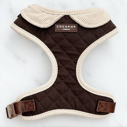 Harnais matelassé Burford kaki · Cocopup London — Précommande Noël