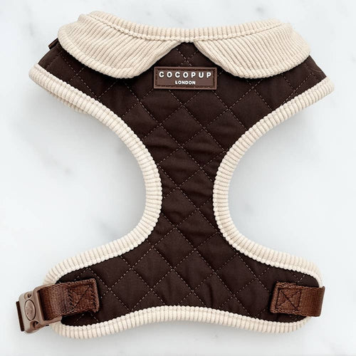 Harnais matelassé Burford kaki · Cocopup London — Précommande Noël