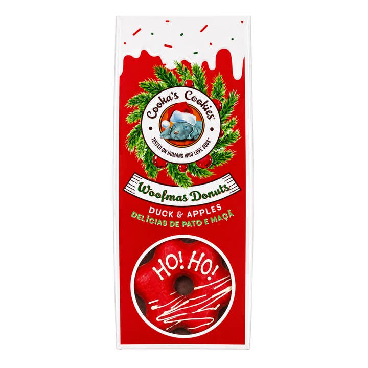 Donuts Woofmas — duo étoilé 70 g · Cooka's Cookies — Précommande Noël