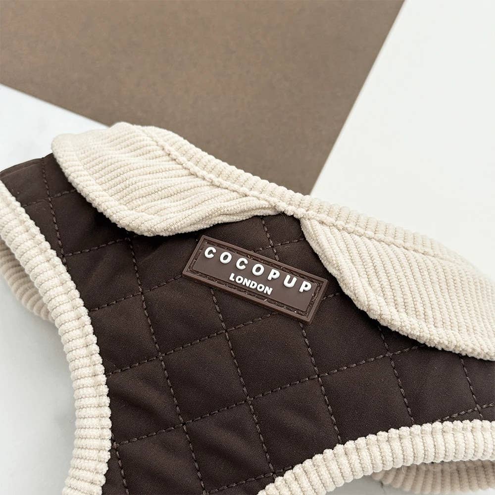 Harnais matelassé Burford kaki · Cocopup London — Précommande Noël