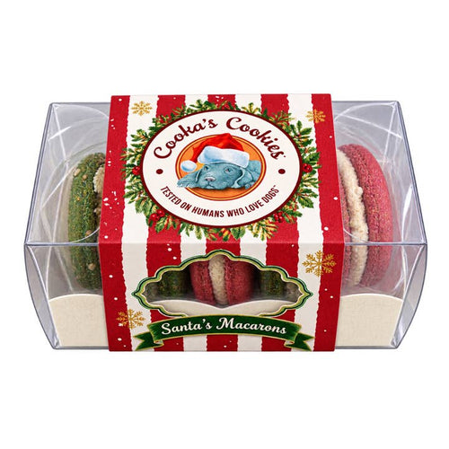 Macarons du Père Noël — 4 biscuits, 80 g · Cooka's Cookies — Précommande Noël
