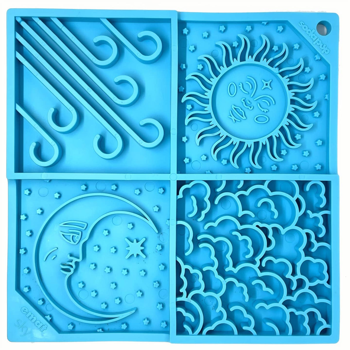 Sky eMat — tapis à lécher bleu ciel · SodaPup — Précommande Noël