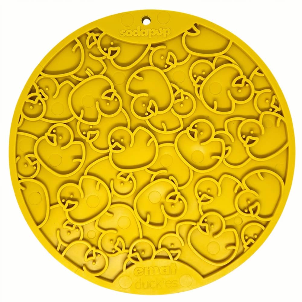 Rubber Duckies eMat — tapis à lécher · SodaPup — Précommande Noël
