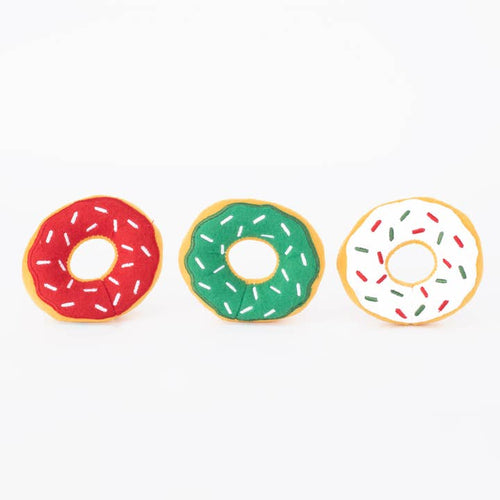 Miniz - Holiday Donutz (3-pack) · ZippyPaws — Précommande Noël