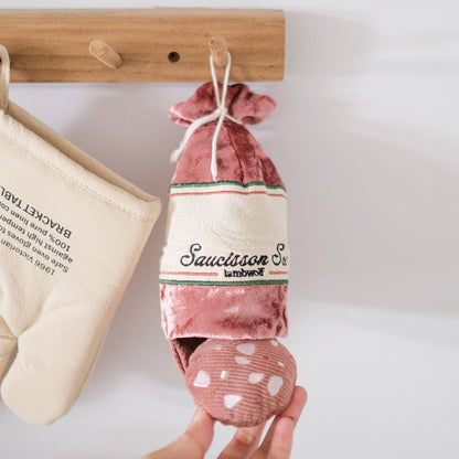 Saucisson sec — jouet de fouille · Lambwolf Collective — Précommande Noël