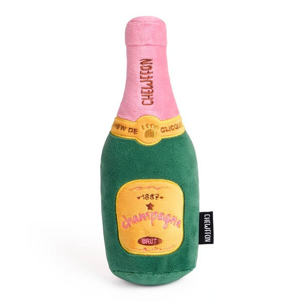 Champagne — bouteille en peluche · CHEWFFON — Précommande Noël