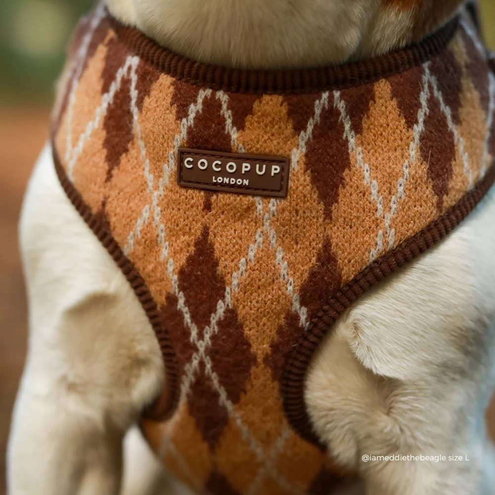 Harnais Cambridge Knit · Cocopup London — Précommande Noël
