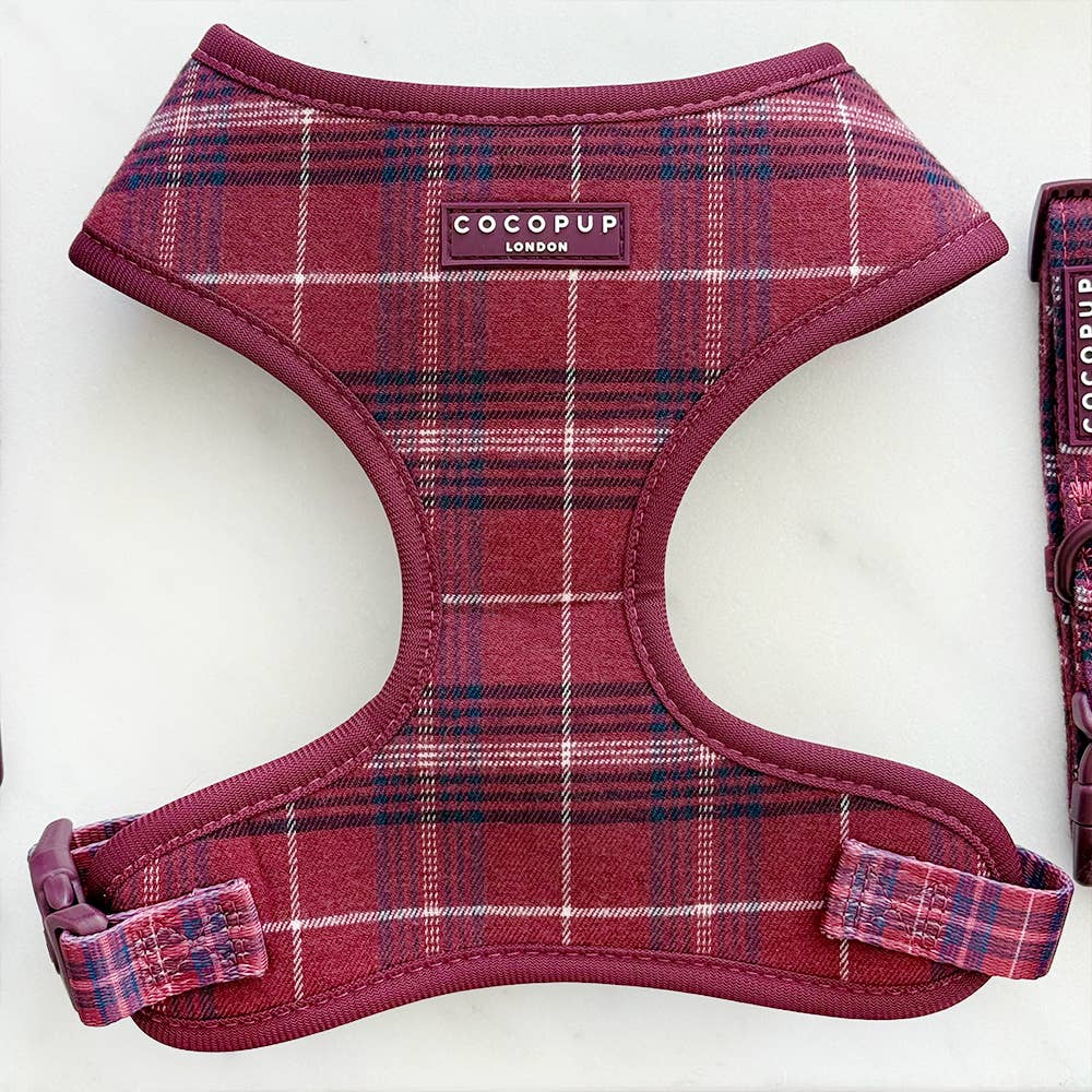 Harnais Mulberry Plaid · Cocopup London — Précommande Noël