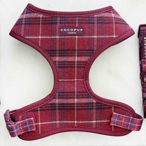Harnais Mulberry Plaid · Cocopup London — Précommande Noël