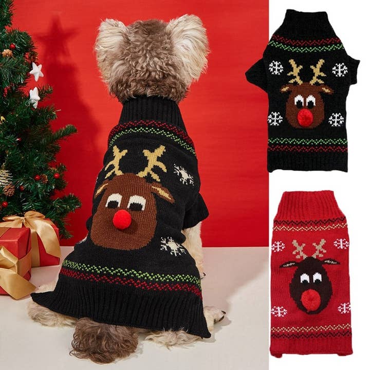 Pull de Noël Renne au nez rouge · Cheerhunting — Précommande Noël