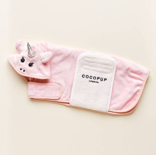 Peignoir licorne Pupicorn · Cocopup London — Précommande Noël