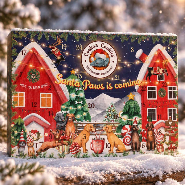 Calendrier de l’Avent Woofmas — 24 cases · Cooka's Cookies — Précommande Noël