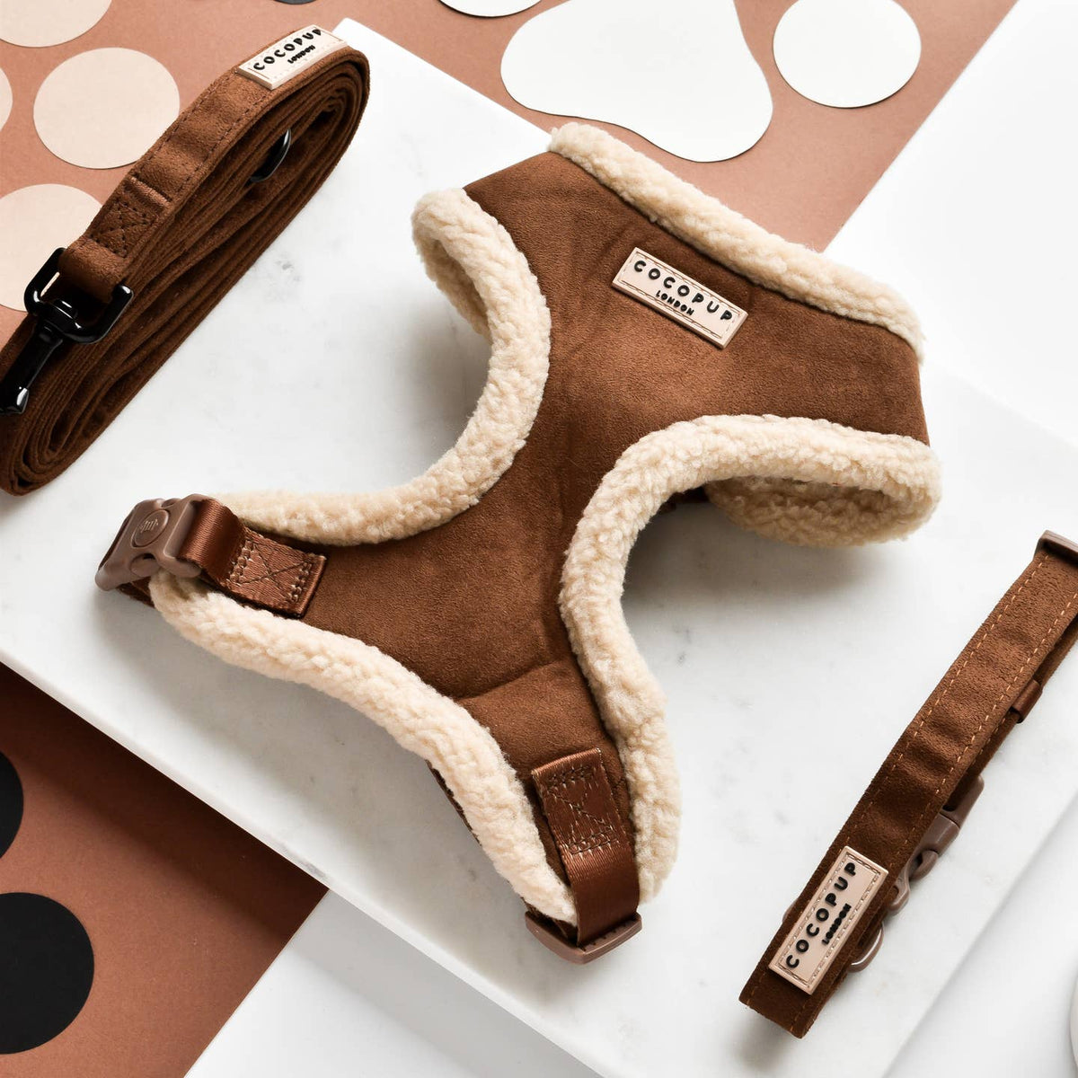 Harnais Aviator brun · Cocopup London — Précommande Noël
