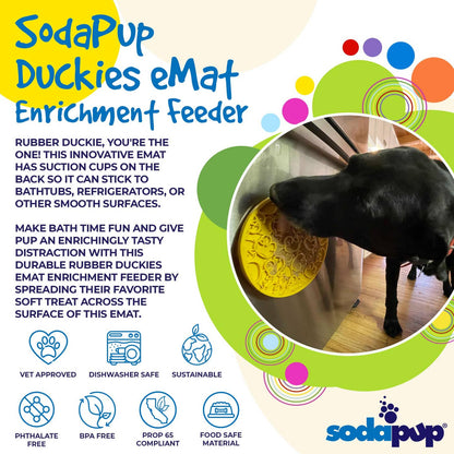 Rubber Duckies eMat — tapis à lécher · SodaPup — Précommande Noël