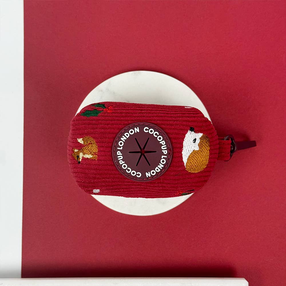 Porte-sacs Holly Jolly Trails · Cocopup London — Précommande Noël