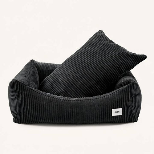 Snozy — panier velours côtelé noir — S · CAFIDE — Précommande Noël
