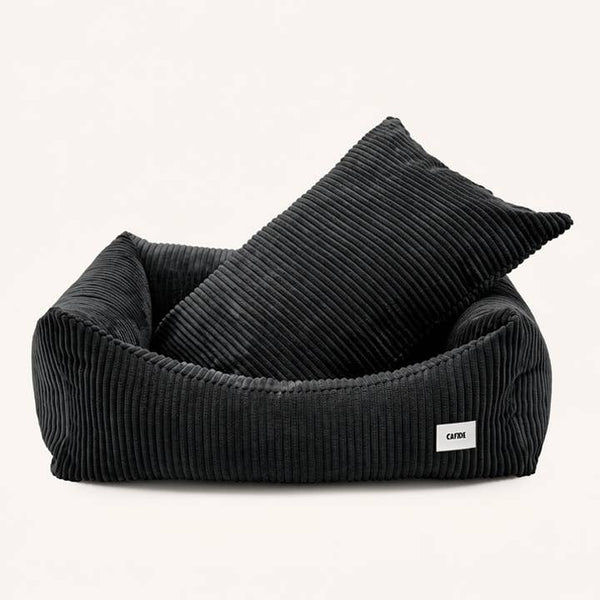 Snozy — panier velours côtelé noir — S · CAFIDE — Précommande Noël