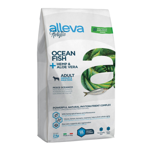 Alleva Holistic Poisson chanvre Medium/Maxi 12KG