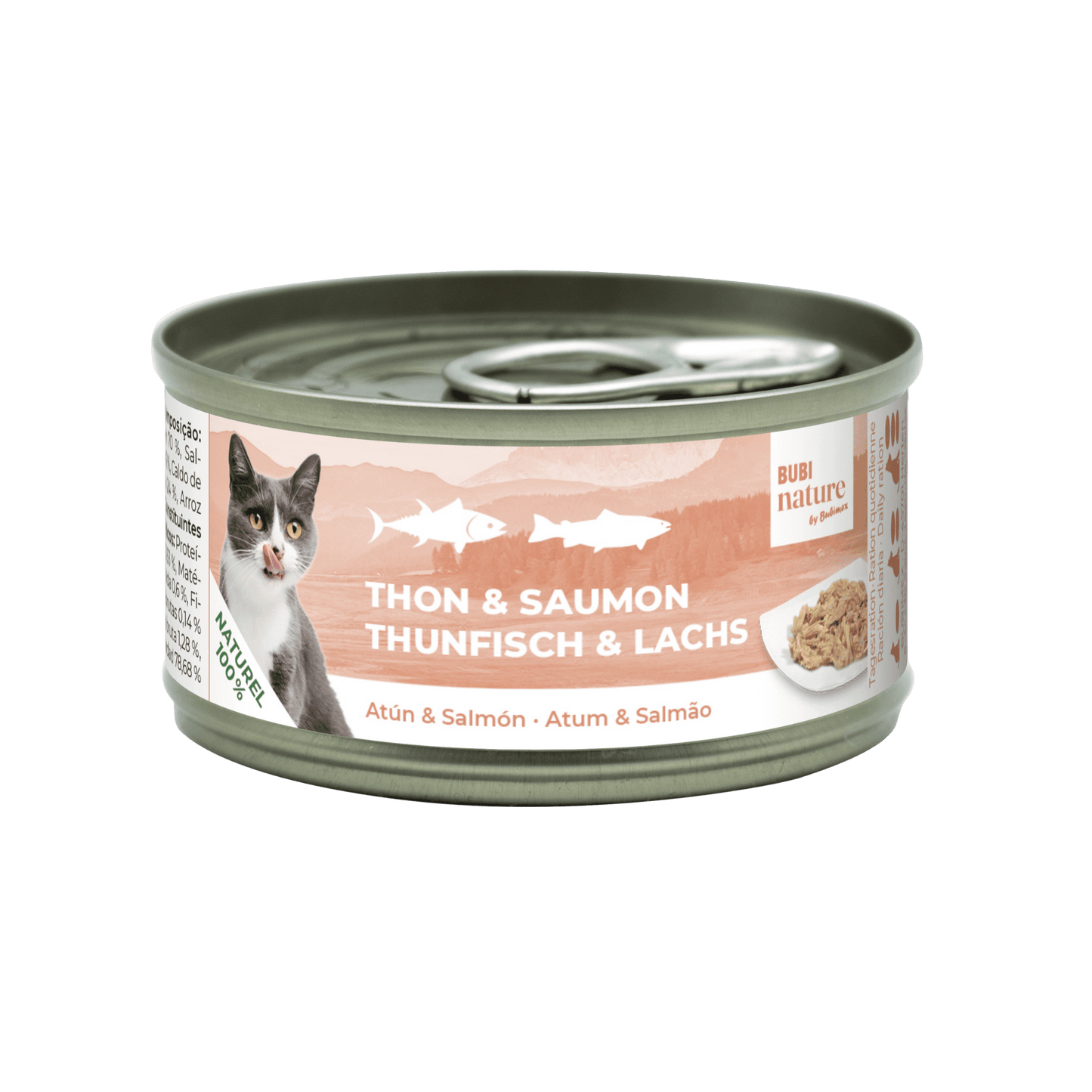 Bubi nature saumon 70G