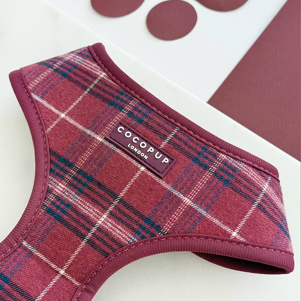 Harnais Mulberry Plaid · Cocopup London — Précommande Noël
