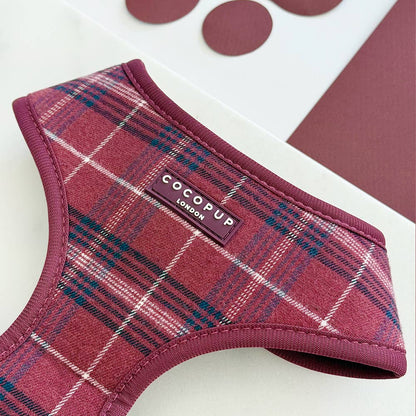 Harnais Mulberry Plaid · Cocopup London — Précommande Noël