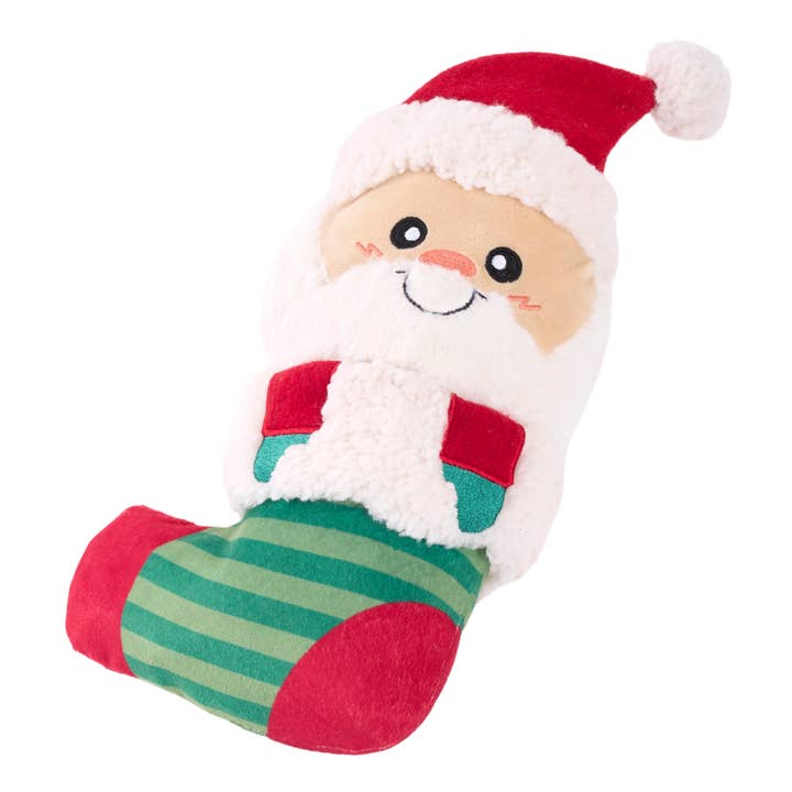 ecoZippy Holiday Stocking Santa · ZippyPaws — Précommande Noël