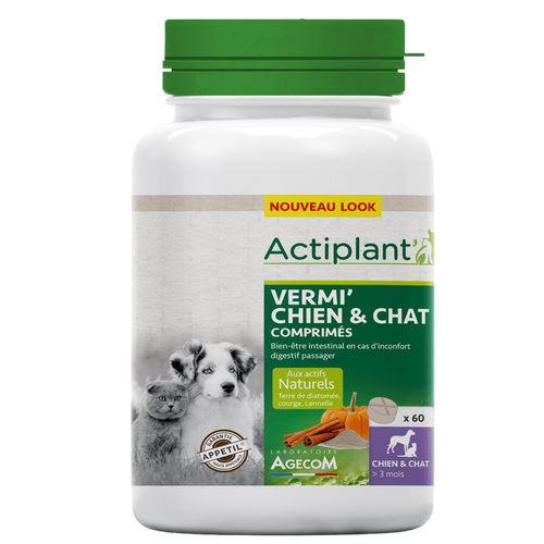 Vermifuge Actiplant - 60 comprimés