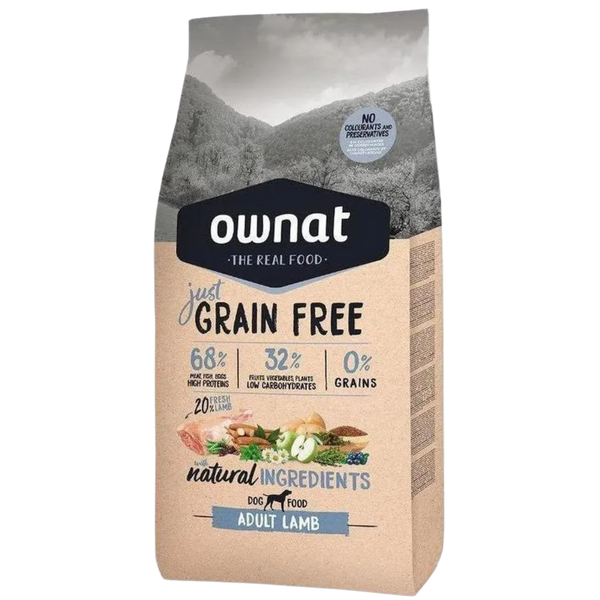 Ownat just grain free agneau 14KG