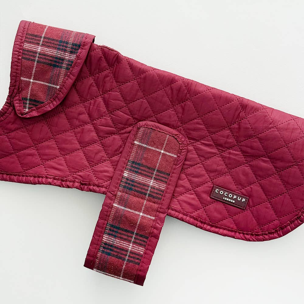 Manteau matelassé Mulberry Plaid · Cocopup London — Précommande Noël