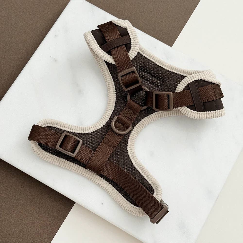 Harnais matelassé Burford kaki · Cocopup London — Précommande Noël