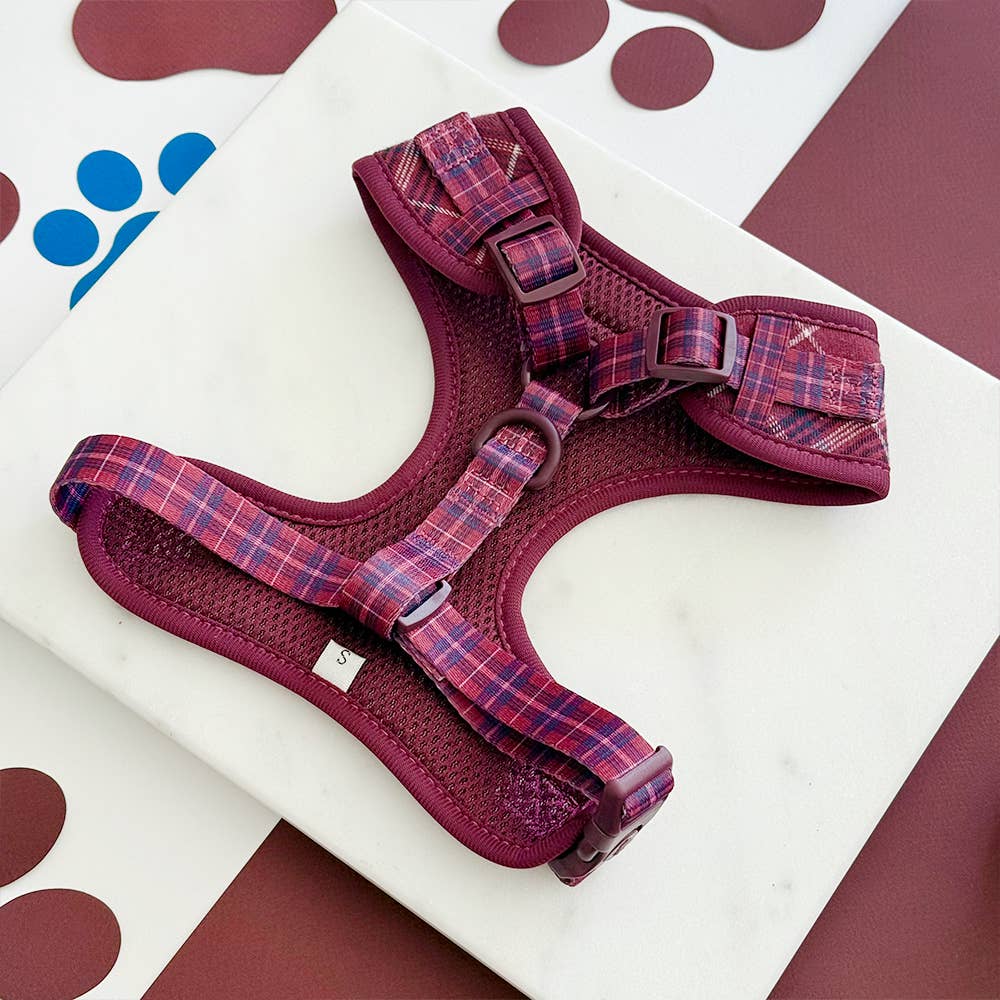 Harnais Mulberry Plaid · Cocopup London — Précommande Noël