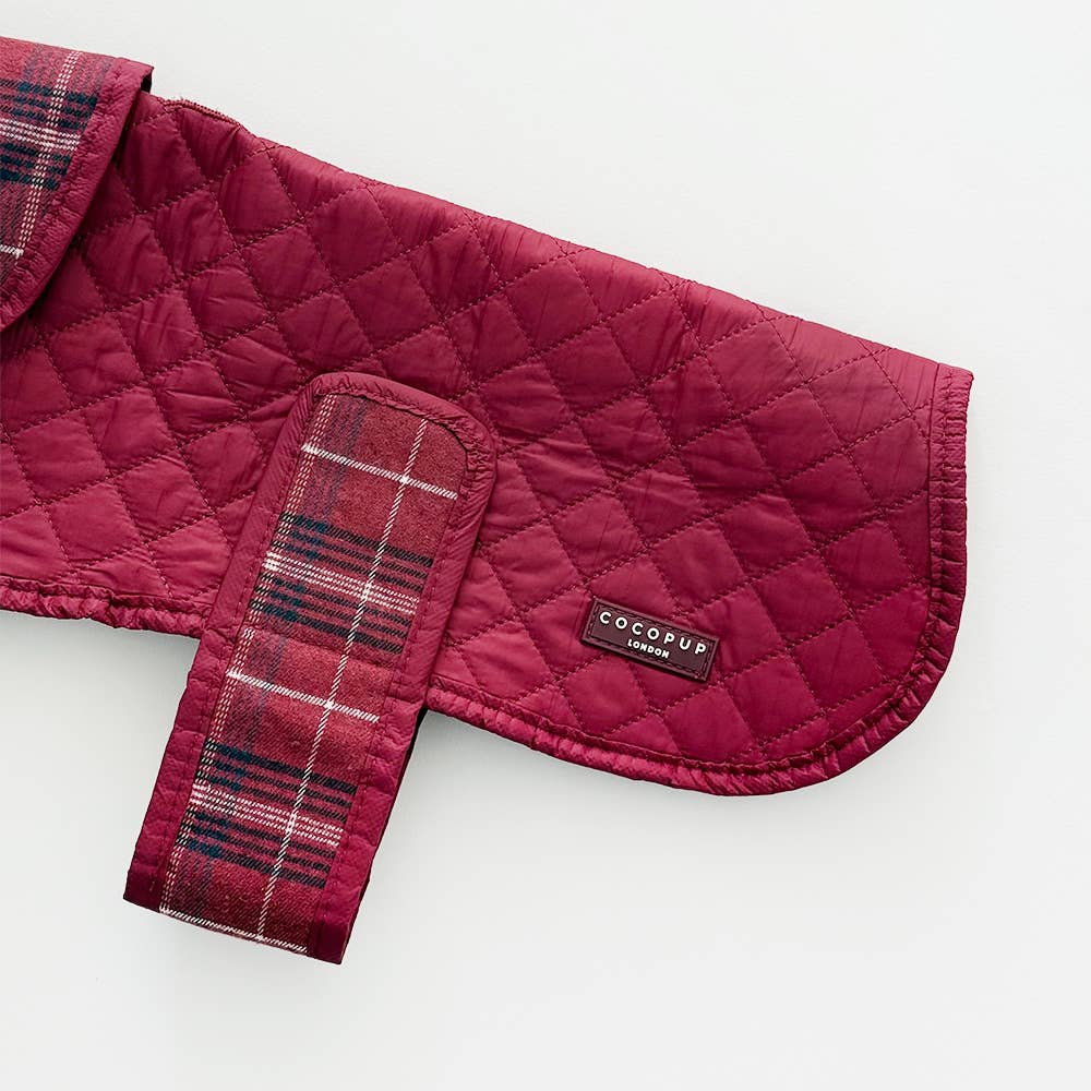 Manteau matelassé Mulberry Plaid · Cocopup London — Précommande Noël