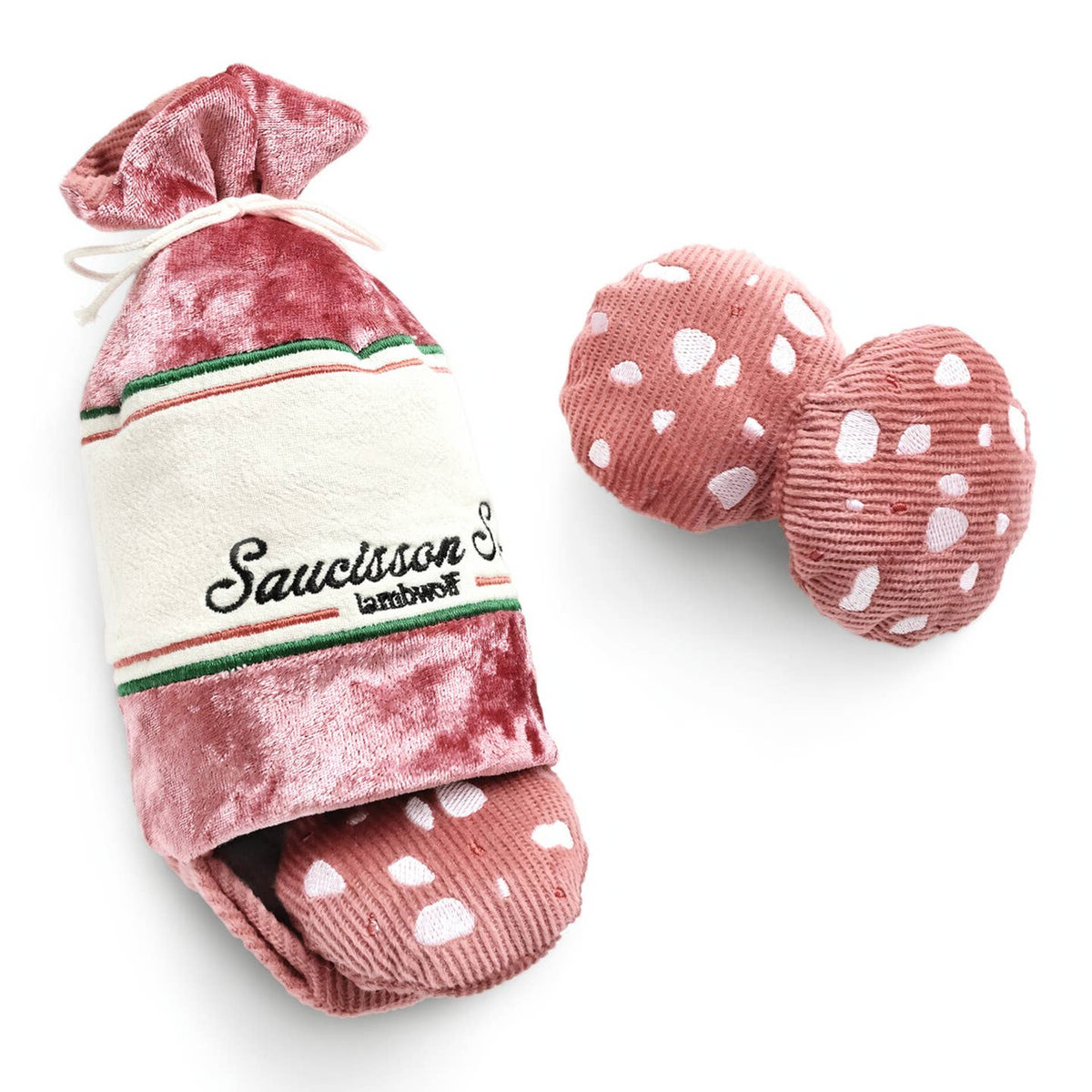 Saucisson sec — jouet de fouille · Lambwolf Collective — Précommande Noël
