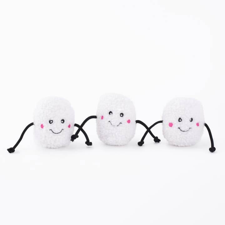 Miniz - Marshmallows (3-pack) - Holiday Dog Toy · ZippyPaws — Précommande Noël