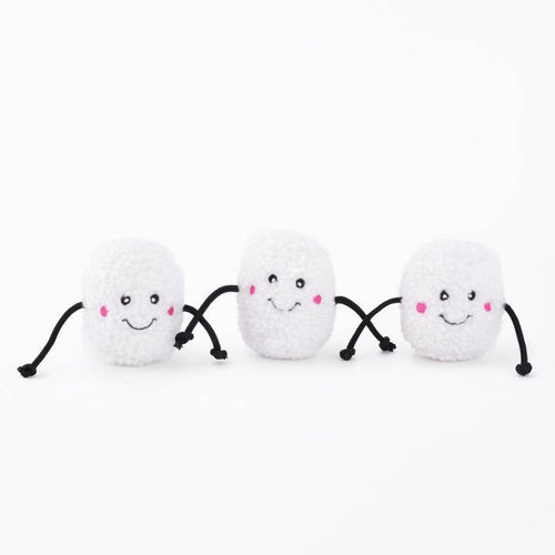Miniz - Marshmallows (3-pack) - Holiday Dog Toy · ZippyPaws — Précommande Noël