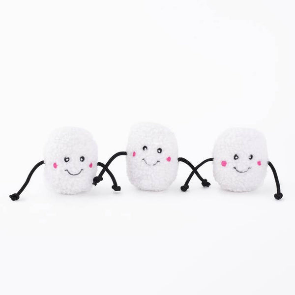Miniz - Marshmallows (3-pack) - Holiday Dog Toy · ZippyPaws — Précommande Noël
