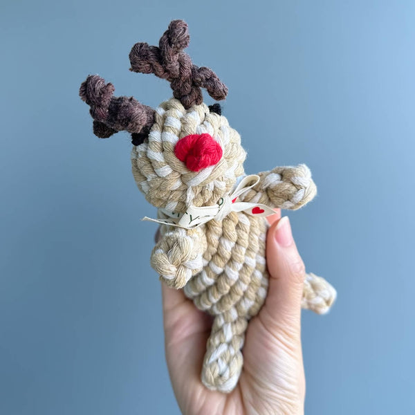 Le cerf de Noël — jouet en corde · Monli — Précommande Noël